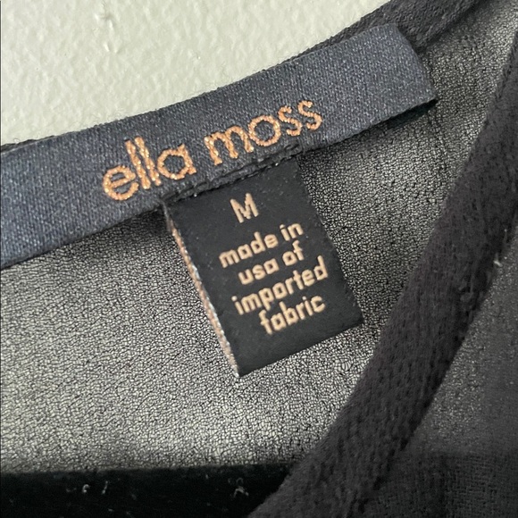 ELLA MOSS black midi dress Medium - Picture 4 of 6